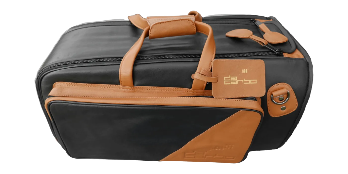 daCarbo Voll-Leder-Tasche für Flügelhorn und Trompete